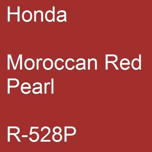 Honda, Moroccan Red Pearl, R-528P.